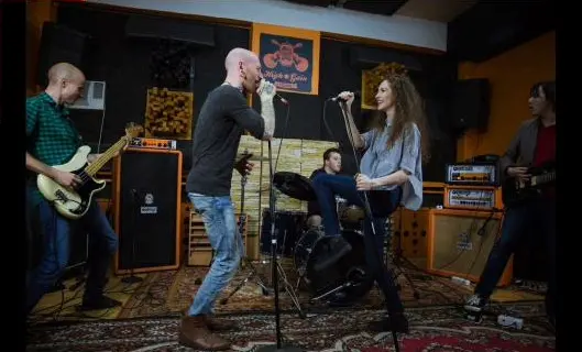Makenza and Pierre Edel rehearsing