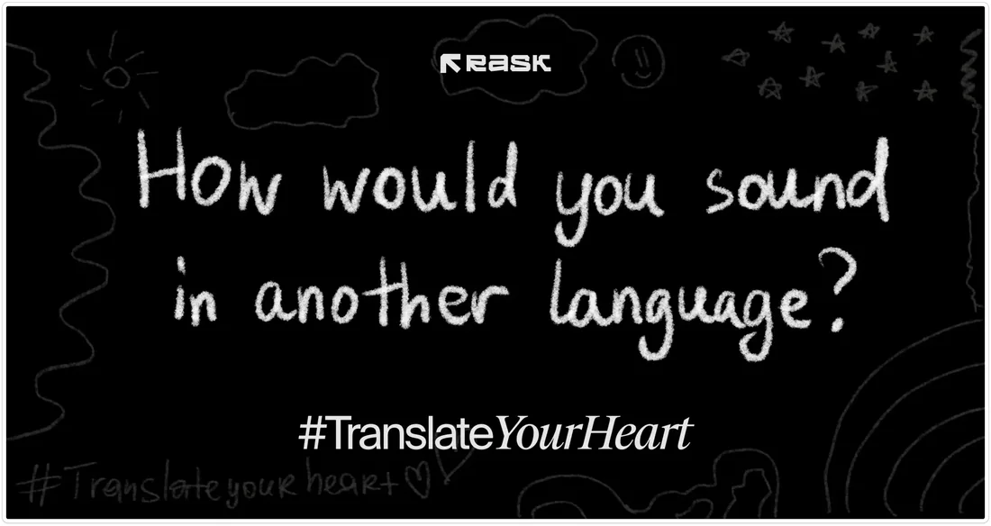The question that opened the campaign, with #TranslateYourHeart.