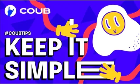Coub campaign banner: Keep it simple