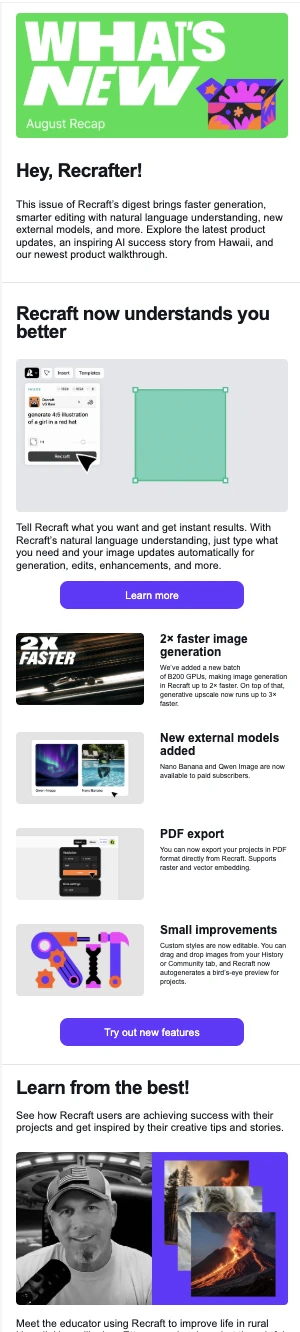 The monthly digest: “What’s New”, August recap.